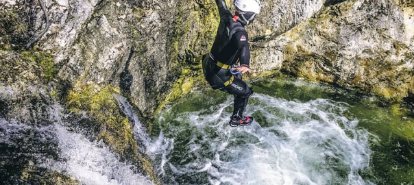 extreme canyoning Soča